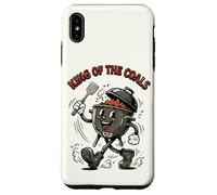 Custodia per iPhone XS Max King of the Coals Retro Cartoon BBQ Kettle Grill Grill