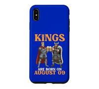 Custodia per iPhone XS Max Kings Are Born On August 09 Buon compleanno ai bevitori di birra