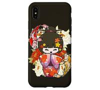 Custodia per iPhone XS Max Kokeshi Doll Koi Fish Giapponese Estetica Amante