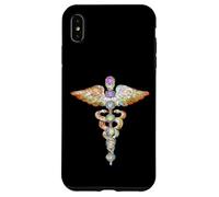 Custodia per iPhone XS Max Kundalini Risveglio Simbolo Spirituale Meditazione Yoga Arte