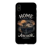 Custodia per iPhone XS Max La casa è dove l'ancora cade Houseboat Lake Life