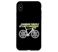 Custodia per iPhone XS Max La fibra di carbonio è il mio linguaggio d'amore per ciclisti da strada Pro