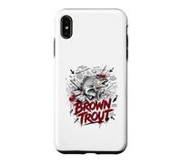 Custodia per iPhone XS Max La leggenda dei mostri della trota bruna Lunker Hunter River