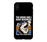 Custodia per iPhone XS Max La luna e io abbiamo un Husky quotidiano