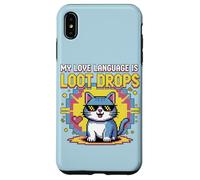Custodia per iPhone XS Max La mia lingua di gioco è Loot Drops Cat Gamer Cool Design