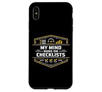 Custodia per iPhone XS Max La mia mente scorre su liste di controllo mentalità guidata dal processo