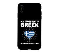 Custodia per iPhone XS Max La mia ragazza è greca Niente mi spaventa - Grecia Cuore
