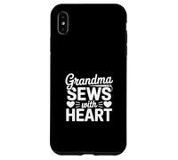 Custodia per iPhone XS Max La nonna cuce con il cuore carino cucito