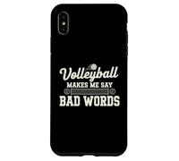 Custodia per iPhone XS Max La pallavolo mi fa dire brutte parole Giocatore di pallavolo divertente