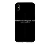 Custodia per iPhone XS Max La paternità è il regno Lavoro Cristiano Padre Croce Religione