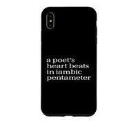 Custodia per iPhone XS Max La poesia parla dal cuore per gli amanti dei versi e dello stile