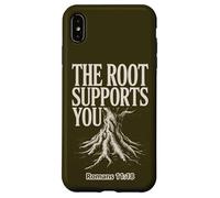 Custodia per iPhone XS Max La radice sostiene i tuoi romani 11:18