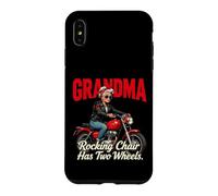 Custodia per iPhone XS Max La sedia a dondolo per nonne ha due ruote da motociclista