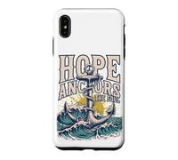 Custodia per iPhone XS Max La speranza fissa l'anima Christian Nautical Design, Retro Wave