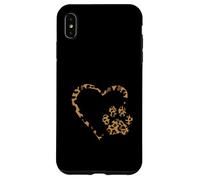 Custodia per iPhone XS Max La strada verso il mio cuore impronte di zampe di animali leopardati