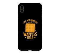 Custodia per iPhone XS Max La vita accade e i waffle aiutano lo spuntino della pasticceria