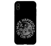 Custodia per iPhone XS Max La vita accade Tai Chi aiuta Yin Yang