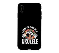 Custodia per iPhone XS Max La vita è migliore con un lettore musicale hawaiano ukulele