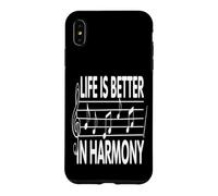 Custodia per iPhone XS Max La vita è migliore in Harmony Music Lover