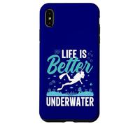 Custodia per iPhone XS Max La vita è migliore sott'acqua Immersioni subacquee Amante dell'oceano