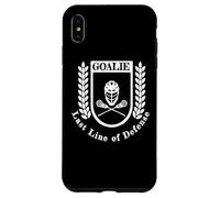 Custodia per iPhone XS Max Lacrosse Goalie Last Line of Defense Lacrosse