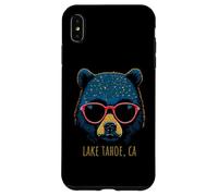 Custodia per iPhone XS Max Lake Tahoe California Bear indossa occhiali da sole design