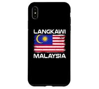 Custodia per iPhone XS Max Langkawi Bandiera Malesia Distressed Orgoglio Malese