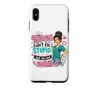 Custodia per iPhone XS Max Le Infermiere Non Possono Curare La Stupidità Ma Possono