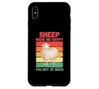 Custodia per iPhone XS Max Le pecore mi rendono felice non così tanto