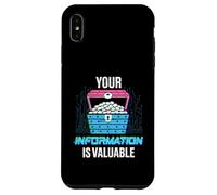 Custodia per iPhone XS Max Le tue informazioni sono preziose privacy dei dati Cybersecurity