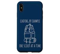 Custodia per iPhone XS Max Leading by Example One Scout at a Time Inspirational Citazione