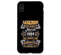 Custodia per iPhone XS Max Legend February 1984 Vintage 42nd Birthday Tees Made in 1984