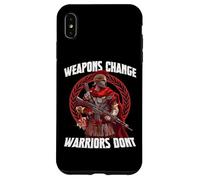 Custodia per iPhone XS Max Legionario romano con arma moderna - Roma SPQR