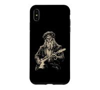 Custodia per iPhone XS Max Leonardo da Vinci Zombie Suonare la Chitarra Rinascimento Italiano