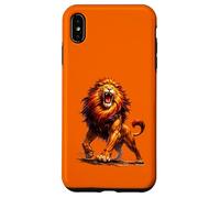 Custodia per iPhone XS Max Leone ruggente Forza Potenza Alpha Leader Animale Selvaggio