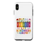 Custodia per iPhone XS Max Let Kindness Grow Rainbow Books Fiori Gentilezza Orgoglio