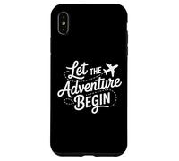 Custodia per iPhone XS Max Let the Adventure Begin Airplane Flight Travel