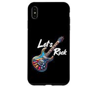 Custodia per iPhone XS Max Let's Rock N Roll Guitar Band Funny Rock Ragazze Ragazzi Bambini