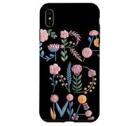Custodia per iPhone XS Max Lettere Floreali Pastello GRANDMA Tipografia Botanica Nonna