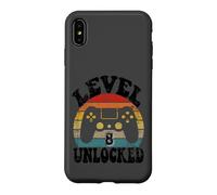 Custodia per iPhone XS Max Level Eight Unlocked 8th Birthday Tee Video Game 8 Year Old