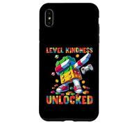 Custodia per iPhone XS Max Level Kindness Unlocked Master Builder Gamer Boys Teacher