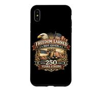 Custodia per iPhone XS Max Libertà guadagnata non data 250 anni Strong Patriotic Eagle US