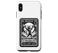 Custodia per iPhone XS Max Lift Now Meow Later - Gatto divertente per allenamento dei tarocchi in palestra