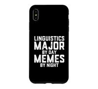 Custodia per iPhone XS Max Linguistica Major By Day Memes By Night Scienze del linguaggio