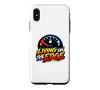 Custodia per iPhone XS Max Living on the Edge Empty Fuel Gauge Funny Driving