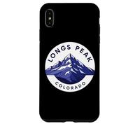 Custodia per iPhone XS Max Longs Peak Colorado Mountain Souvenir Escursionismo Arrampicata