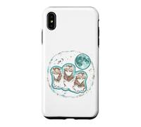 Custodia per iPhone XS Max Lontra Luna - Divertente Carino Lontra Amante Mare Animale Meme Lontra