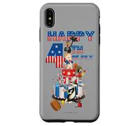 Custodia per iPhone XS Max Looney Tunes Bugs and Friends 4th of July