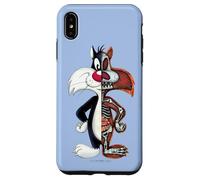 Custodia per iPhone XS Max Looney Tunes Slyvester Half Skeleton