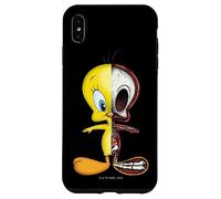 Custodia per iPhone XS Max Looney Tunes Tweety Half Skeleton